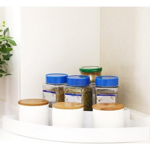 Spice Rack 3 Tier Corner Organizer Compact Caddy Rack for Kitchen Bathroom Office Craft Room Storage Organization LBShip