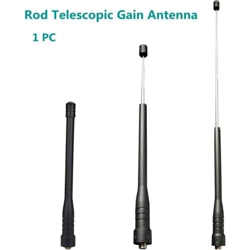 Rod Telescopic Gain Antenna For Baofeng Walkie Talkie Dual Band SMA Female for Baofeng BF-888S, Baofeng UV-5R, Kenwood, HYT