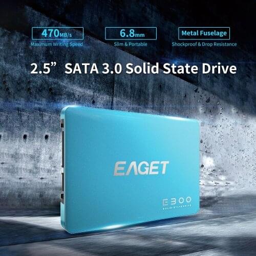 EAGET E300 SSD 2.5inch SATA 3.0 120GB Solid State Drive High Speed Reading Writing SSD 2.5 inch SSD for Laptop Desktop Computer