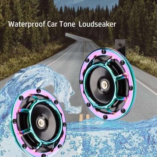 12V Waterproof High Low Tone Super Loud Grille Horn Loudspeaker For Car SUV Truck 110DB 1Pair