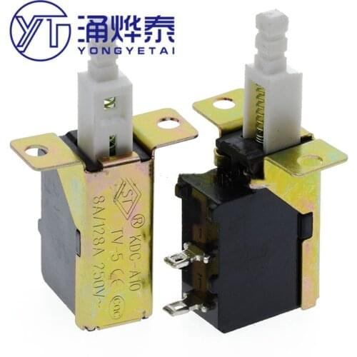 Straight key power switch key lock switch feet PS4-SW-3 250V outer spring A04 hoods free shipping