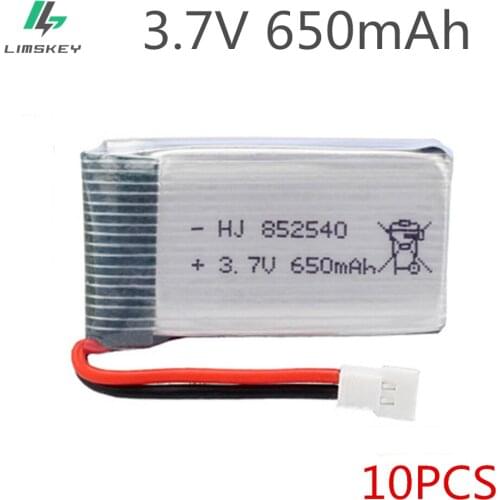 10 pcs/lot 3.7V 650mAh Lipo Battery for Syma X5C X5 x5c X5SW X5SC Upgraded 650mAh battery Register 802540