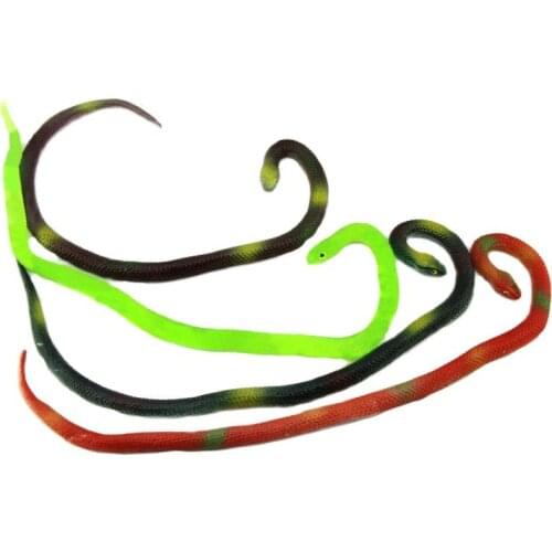 10pcs/lot 70cm Halloween Realistic Soft Rubber Toy Snake Safari Garden Props Joke Prank Gift Novelty and Gag Playing Jokes Toys