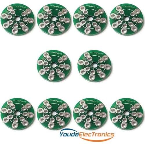 10pcs small PCB for CMC EIZZ 7 pins tube socket adapter 7 pin 6Z4 6X4 6J1 6X4