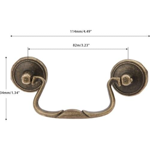 Antique Bronze Cabinet Handle Furniture Knobs and Handles Cupboard Drawer Door Pull Handle Kitchen Knob Furniture Fittings