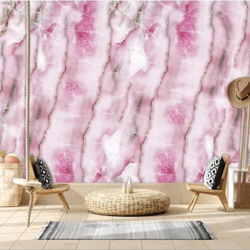 3d Wallpapers for Living Room Bedroom Wallpaper Contact Wall Paper Papers Home Decor Modern Pink Marble Peel Stick Murals Rolls