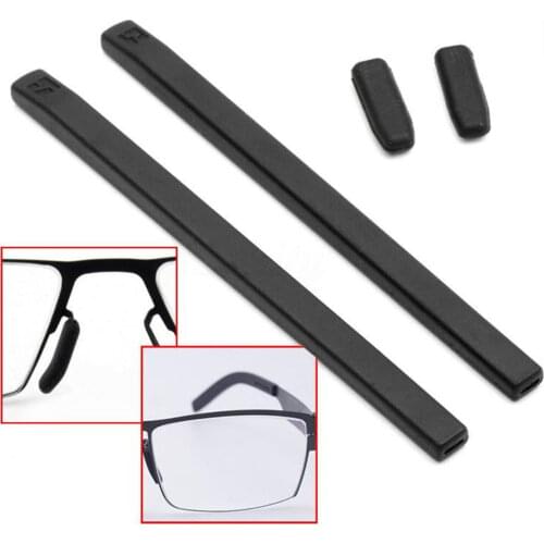 4Pcs/Set Silicone Gel Cover Temple Tips Pad For ic! berlin Glasses Frame 3 Color