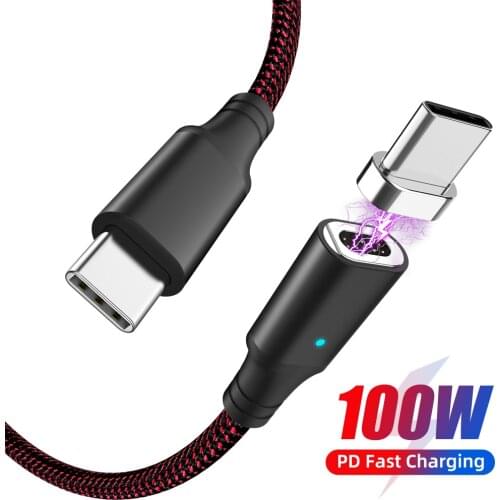 5A Magnetic USB Cable Micro USB Type C To USB C Cable With USB A Connector Multifuntion 100W PD Charger USB C Fast Charging Cord