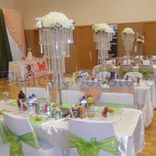 80cm Tall Crystal Wedding Centerpiece Table Chandelier Flower Stand Wedding decoration 10 pcs/lot