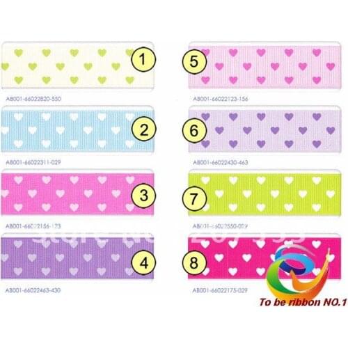Brand New 7/8" Valentine Grosgrain Ribbon WY-142-1 ~ 1 color Hart Free Shipping