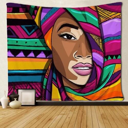 African American Women Tapestries Wall Art Hippie Bedroom Living Room Dorm