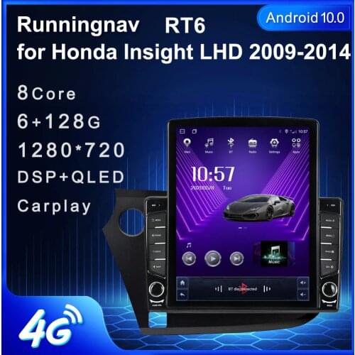 Runningnav For Honda Insight LHD 2009-2014 Tesla Type Android Car Radio Multimedia Video Player Navigation GPS