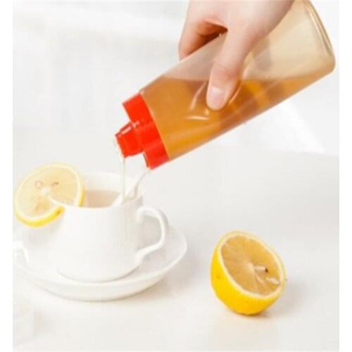4 Holes 300ml Sauce Bottle Safe Resin For Ketchup Jam Mayonnaise Olive Oil Squeeze Dispenser Cruet Kitchen Accessories Tools