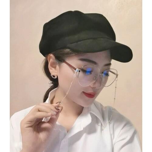 Fashion Womens Gold Silver Color Eyeglass Chains Sunglasses Necklace Beaded Glasses Chain Eyewears Cord Holder neck strap Rope