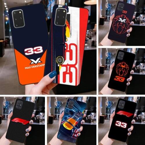 F1 Racer 33 Number Phone Case for Samsung S20 plus Ultra S6 S7 edge S8 S9 plus S10 5G lite 2020