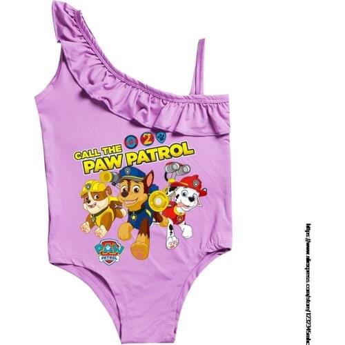 PAW PATROL Childrens Swimwear Toddler Kid Baby Girl Cartoon Print Bikini One-Piece Swimsuit Beachwear Swimming Suit For Child