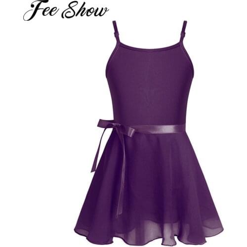 Kids Girls Ballet Dress Leotards For Girls Ballet Dance Wear Costumes Ballerina Gymnastics Leotard with Tutu Ballet Skirt Outfit