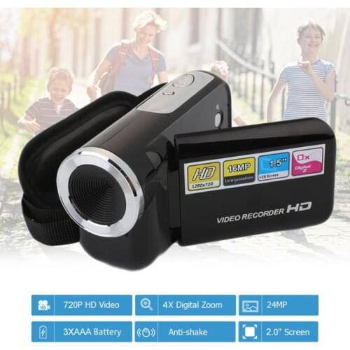2 Inch Digital Camera Camcorde Portable Video Recorder 4X Digital Zoom Display 16 Million Home Outdoor Video Recorder In Store