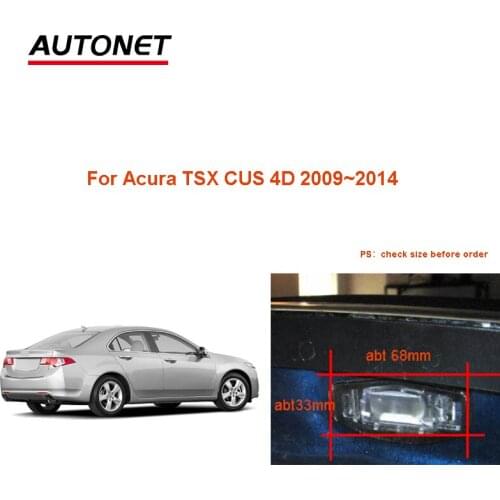 Fisheye rear view camera For Acura TSX CUS 4D 2009~2014 CCD rear camera/ AHD720P backup camera/license plate camera