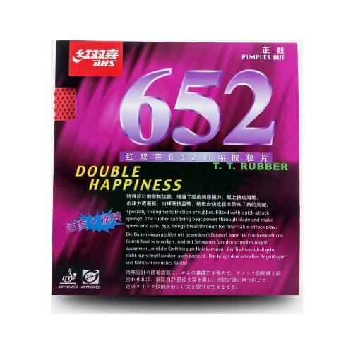 DHS 652 (Quick Attack) Short Pips-out Table Tennis (PingPong) Rubber With Sponge