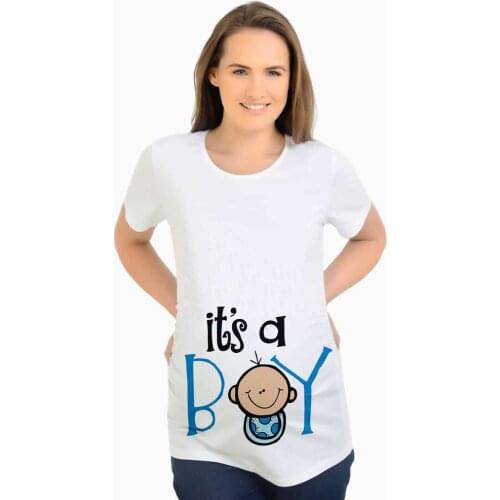 2018 New Pregnancy Pregnant t shirts Womens Clothing Maternity love Mother and baby Letter print Maternity T-Shirts Tops