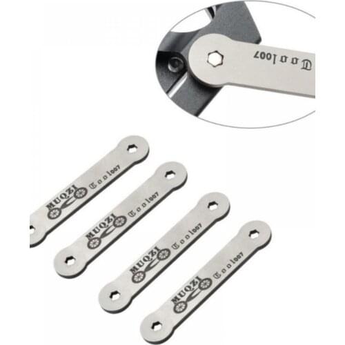 MTB Road Bike Wrench Bicycle Bearing Pedal Non-slip Nail Universal Plum Stainless Steel Wrench 60*12*2mm