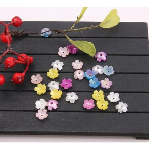 10mm Stripe Flower Lampwork For Jewelry Making Bracelet DIY Jewelry Findings Loose Smooth Round Beads