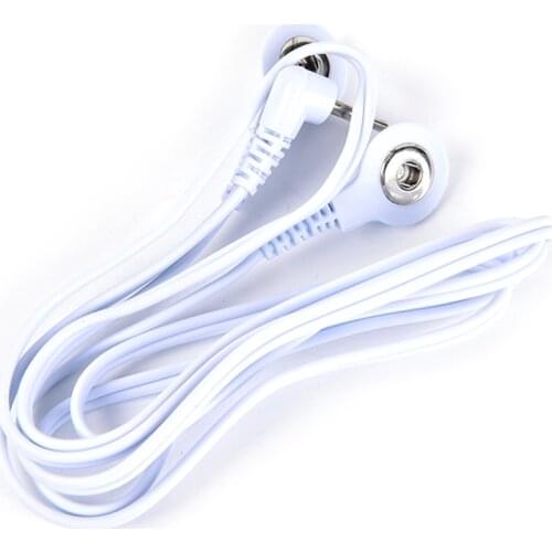 Sex Products 2 Head Buckle Line 1 Electric Shock Sex Toys Wire Electro Stimulation Therapy Massager Shock Conversion Line