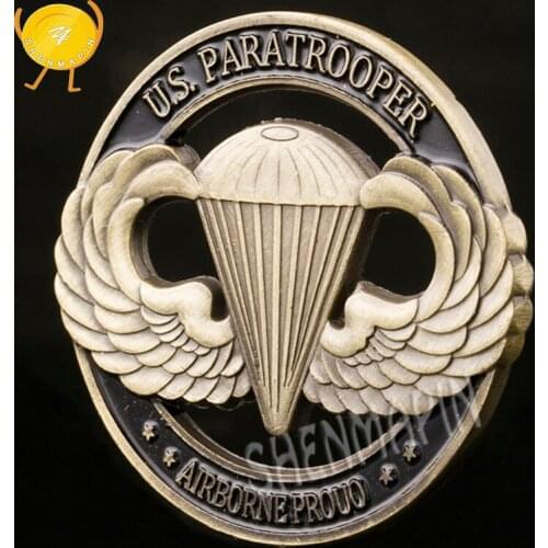 United States Air Force Commemorative Coin Paratrooper Challenge Coin Department of The Air Force Honor Medal Coins Collectibles