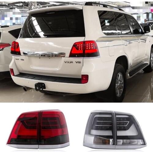 2PCS Car LED Tail Light Taillight For Toyota Land Cruiser 200 FJ200 LC200 2008 2009 2010 2011 2012 2013 2014 2015 Rear Fog Lamp