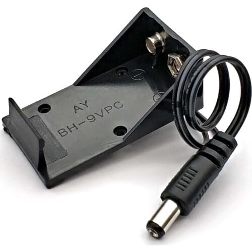 9V Battery Clip Holder Case Box with Wire Leads DIY