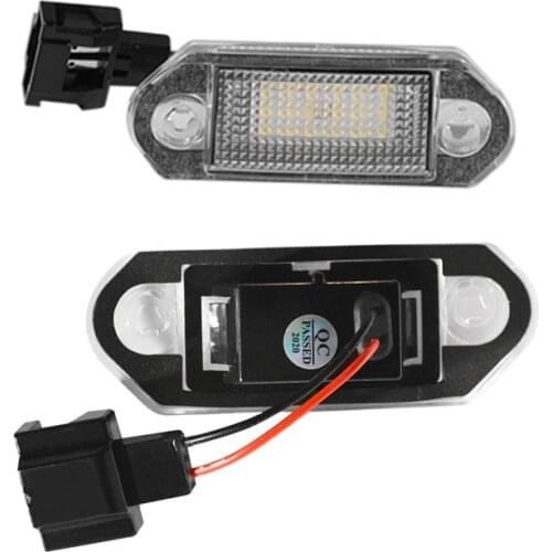 1 Pair LED Car License Number Plate Light Lamp Bulbs For VW Golf MK3 for Skoda Octavia I Auto Illumination Licence Plate Parts
