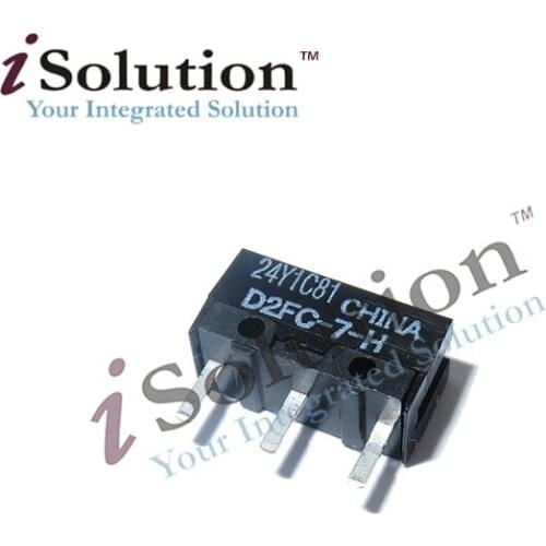 10pcs Micro Switch OMRON D2FC-7-H 0.98N 8 Million times For Apple G6 Microsoft Logitech R azer Mouse
