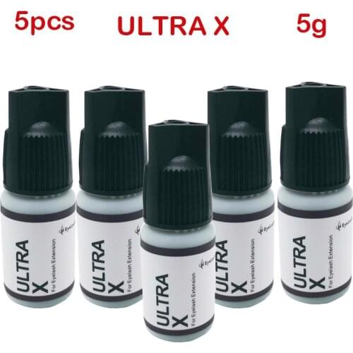 5Pcs ULTRA X Type Glue For Eyelash Extension Original Korea Adhesive Retention 7-8 Weeks Eyelash Extension Supplies