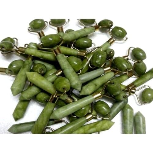 50pcs/lot Fast shipping Jade Massage Roller Facial Massager Facial Relaxation Slimming Tool Body Beauty Tools 10cm