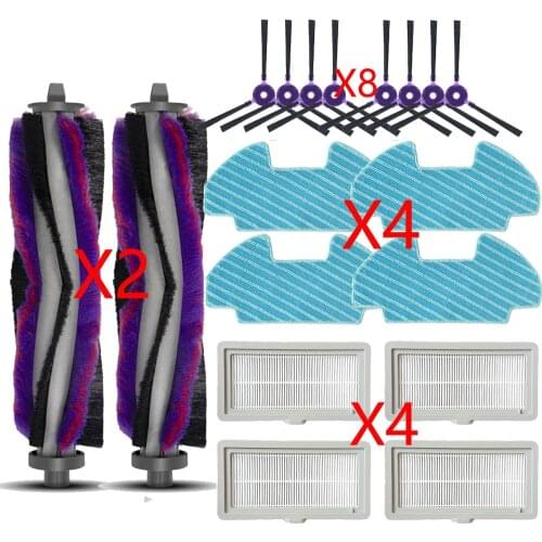 Vacuum Cleaner Accessories Side Brush Hepa Filter Main Brush Roller Mop Pads Clothes Suit For Samsung VR05R5050WK Robotic