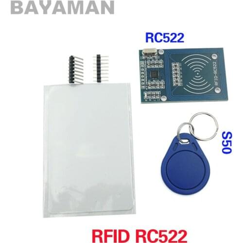 1set MFRC-522 RC522 RFID RF IC card sensor module to send S50 Fudan card keychain