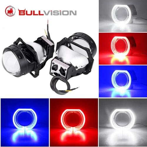 Bullvision New Arrival 3inch 70W 6000K Car Bi LED Projector Lens Headlight Auto LED Projector Headlamp Car Light DIY Accessories