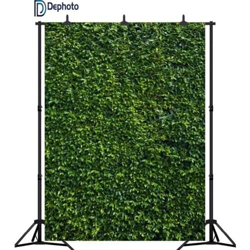 DePhoto photography backdrop Leaves wall green nature baby shower children Wedding party background photo studio photocall