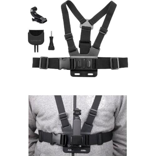 DJI Osmo Pocket 2 Camera Chest Band Strap Multi-function Expansion Adapter Mount Backpack Clamp Belt Handheld Gimbal Accessories