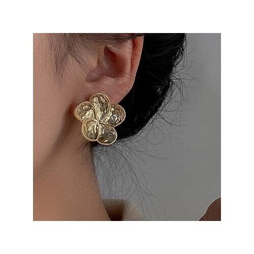ELEGANCE fine new ladies flower gold drop earrings multiple fashion round geometric pendant earrings fashion party jewelry gifts