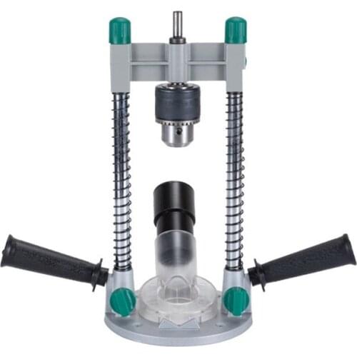 Electric drill bracket adjustable Vertical drilling guide positioner Straight Angle Guide Doweling locator Woodworking tools