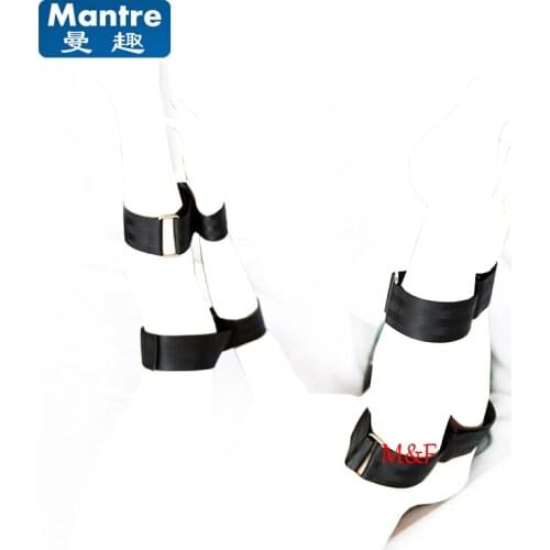 Fetish Nylon Wrist Ankle Cuffs Restraints Bondage Belt Leg Open Sex Toys For Couples , Hand Cuffs , Sex Game Sex Products