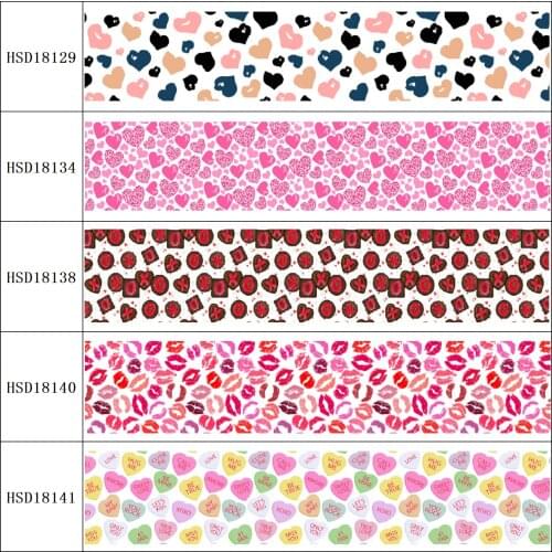 HSDRibbon free shipping 3" 75mm heat transfer printed hsd-design series Grosgrain Ribbon 50Yards/Roll