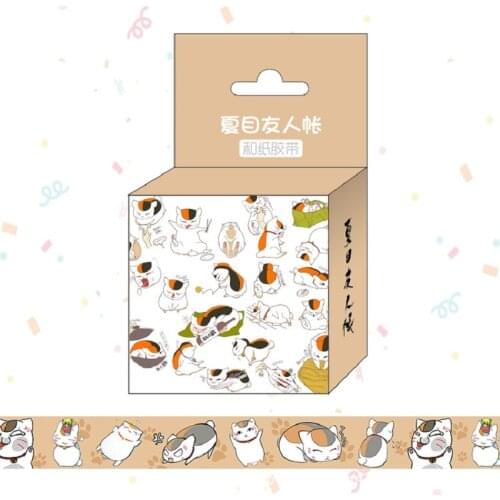 1.5cm*5m Anime Natsume Yuujinchou Washi Tape Adhesive Tape DIY Scrapbooking Sticker Label Masking Tape