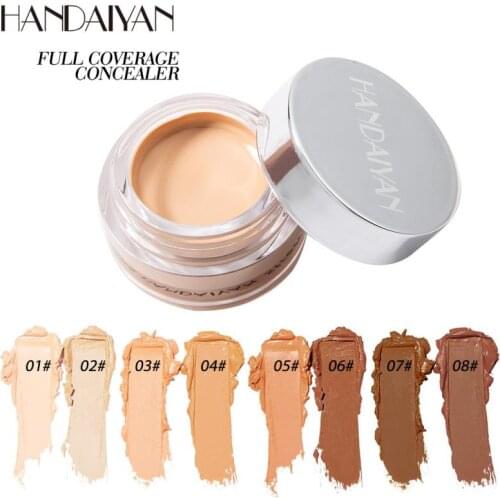 HANDAIYAN Makeup Concealer 8 colors Repair Foundation Cream for Cover Freckles Acne Marks Dark Circles Cover Repair Cream T1093