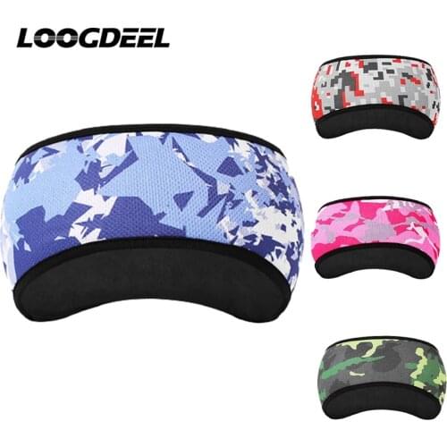LOOGDEEL Winter Ear Protection Thermal Fleece Headband Comfortable Windproof Outdoor Sports Cycling Skiing Hiking Headwear