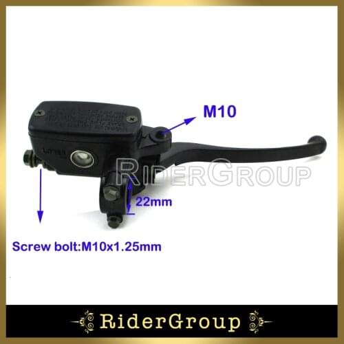 M10x1.25mm 7/8'' 22mm Handle Controll Brake Master Cylinder For Honda CX500 CX650 FT500 GL500 CB VTX GoldWing