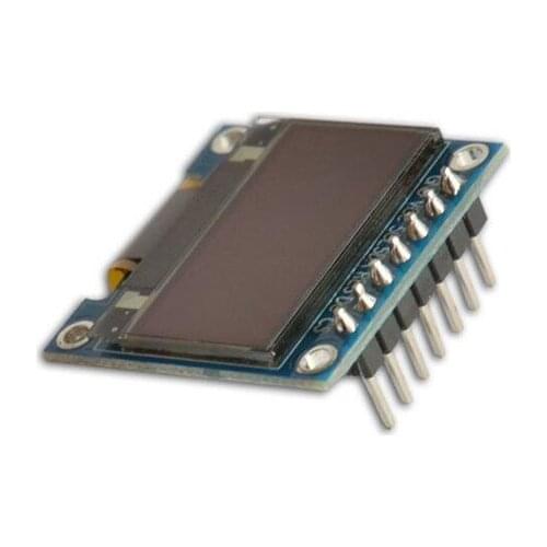 0.96 inch 7P White OLED Screen with Adapter Board SSD1315 Drive IC Compatible for SSD1306 128*64 IIC Interface