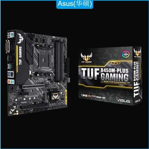 Asus TUF B450M-Plus Gaming AMD Ryzen 2 AM4 DDR4 DVI-D M.2 mATX Motherboard